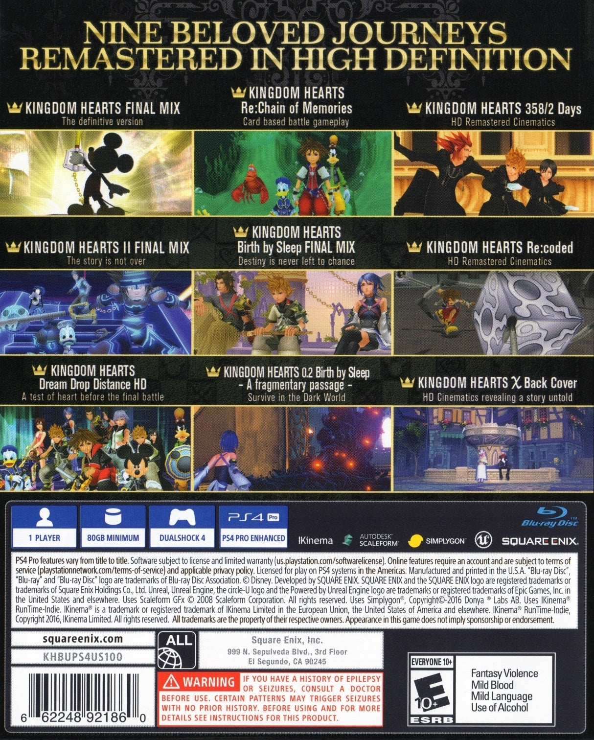 Kingdom Hearts: The Story So Far - Playstation 4