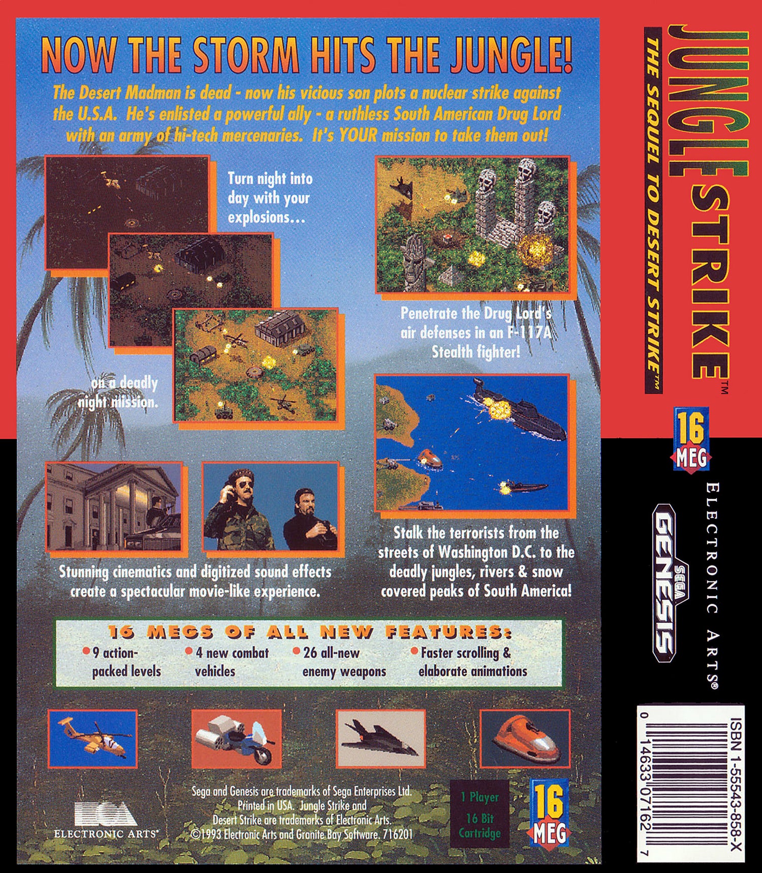 Jungle Strike - Sega Genesis