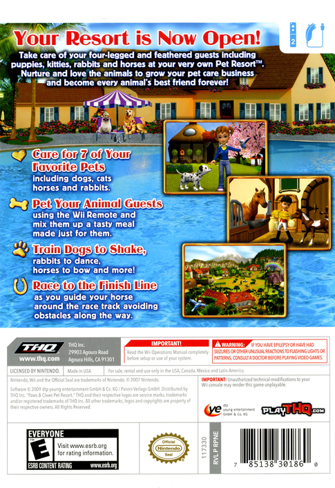 Paws & Claws Pet Resort - Wii