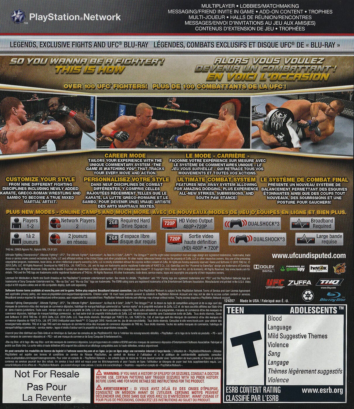 UFC Undisputed 2010 - Playstation 3