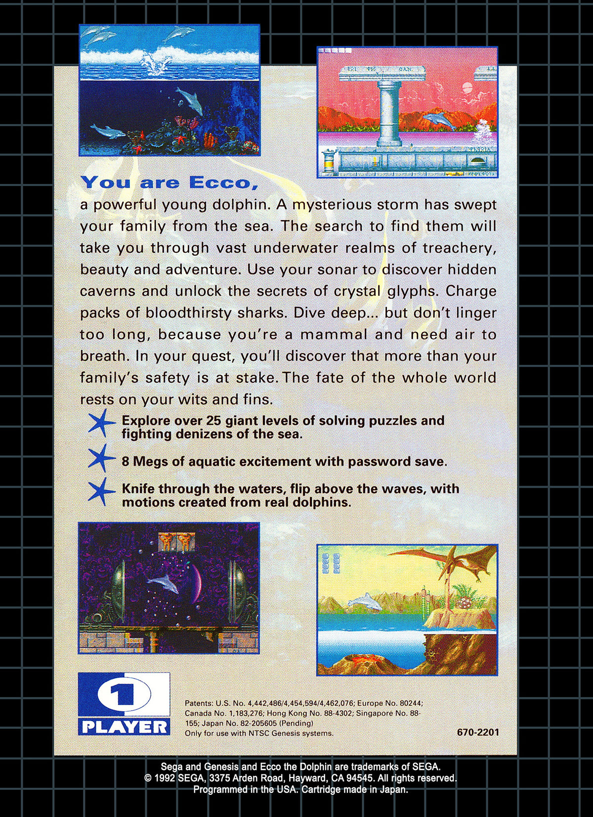 Ecco the Dolphin - Sega Genesis