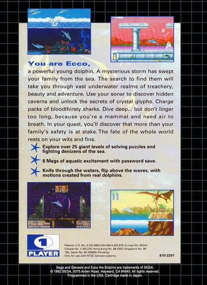 Ecco the Dolphin - Sega Genesis