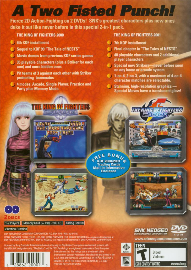 King of Fighters 2000/2001 - Playstation 2