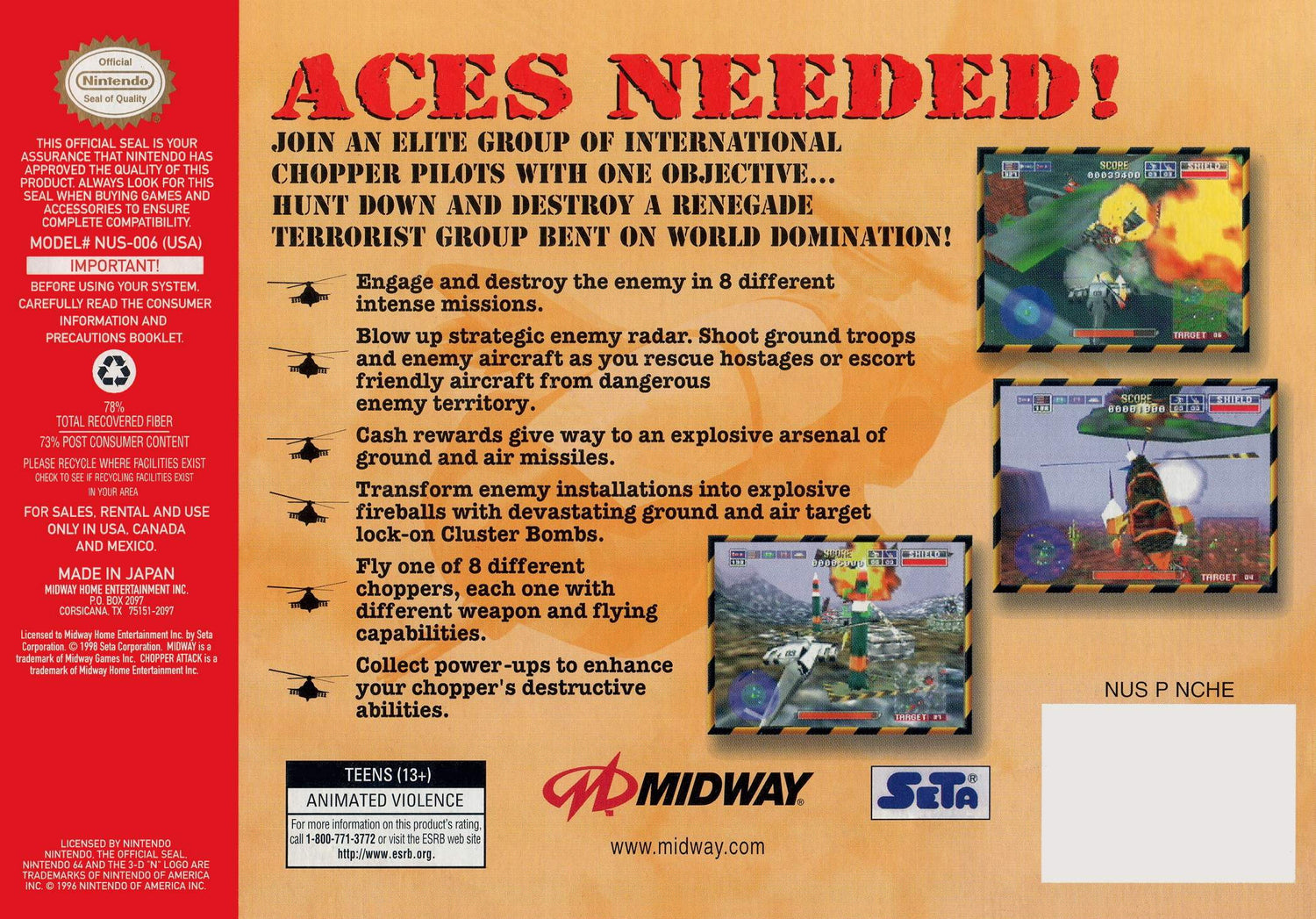 Chopper Attack - Nintendo 64