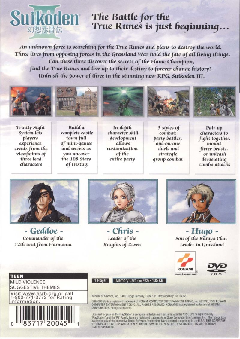 Suikoden 3 - Playstation 2