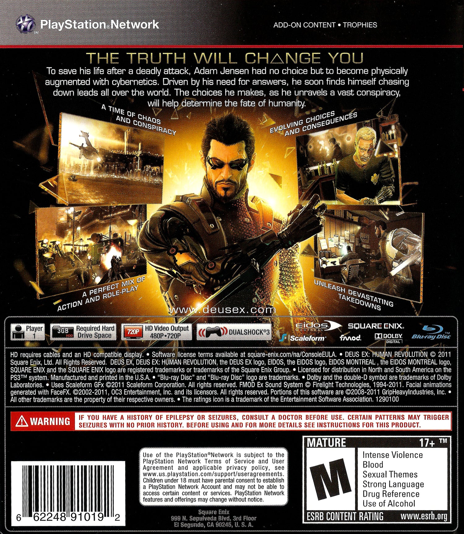 Deus Ex: Human Revolution - Playstation 3