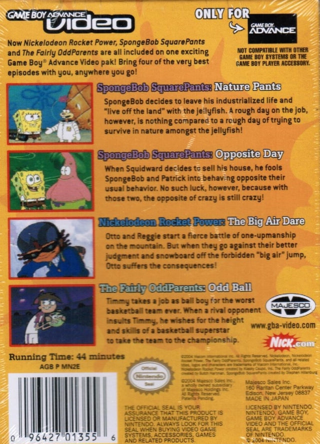 GBA Video Fairly Odd Parents Volume 2 - GameBoy Advance