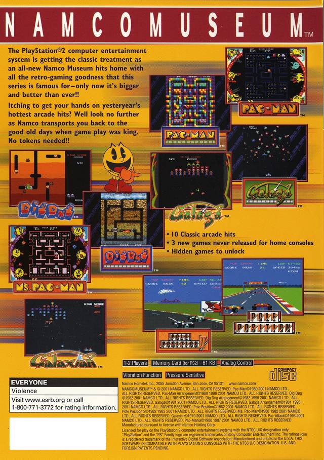 Namco Museum - Playstation 2