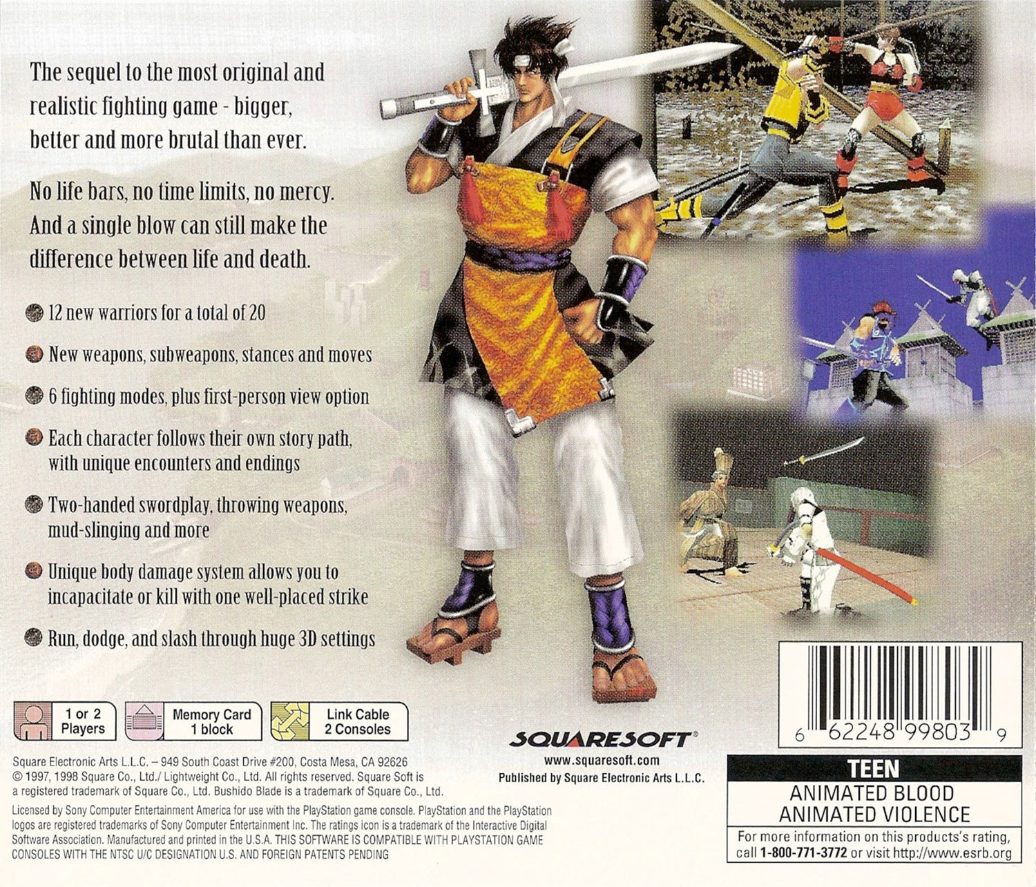 Bushido Blade 2 - Playstation