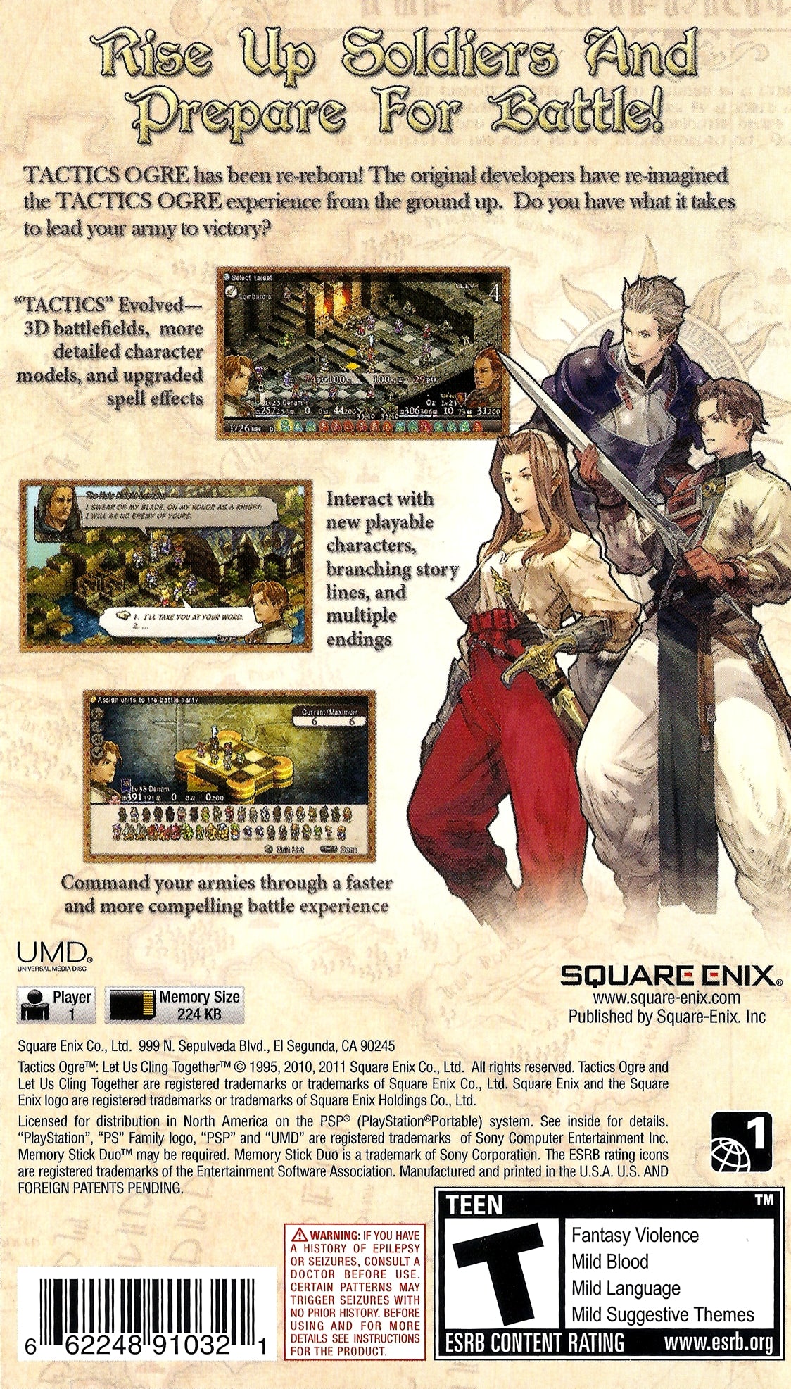 Tactics Ogre: Let Us Cling Together - PSP