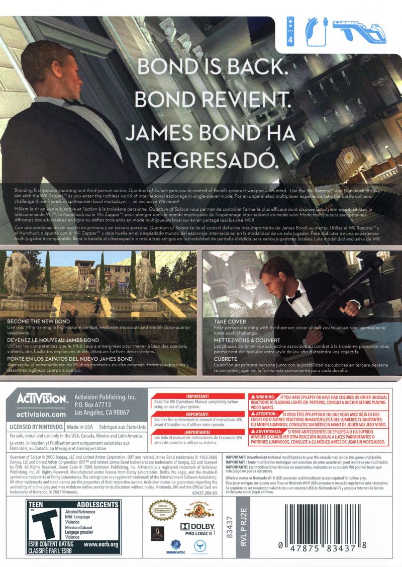 007 Quantum of Solace - Wii