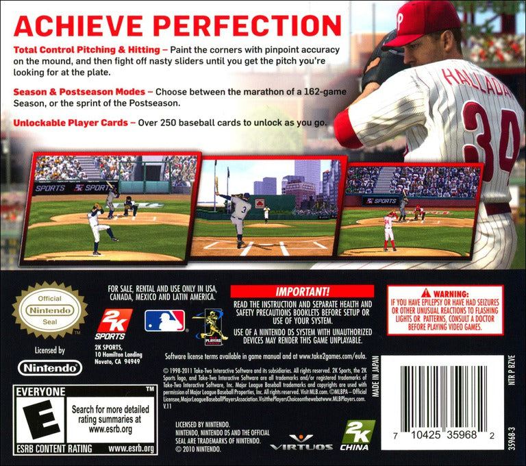Major League Baseball 2K11 - Nintendo DS