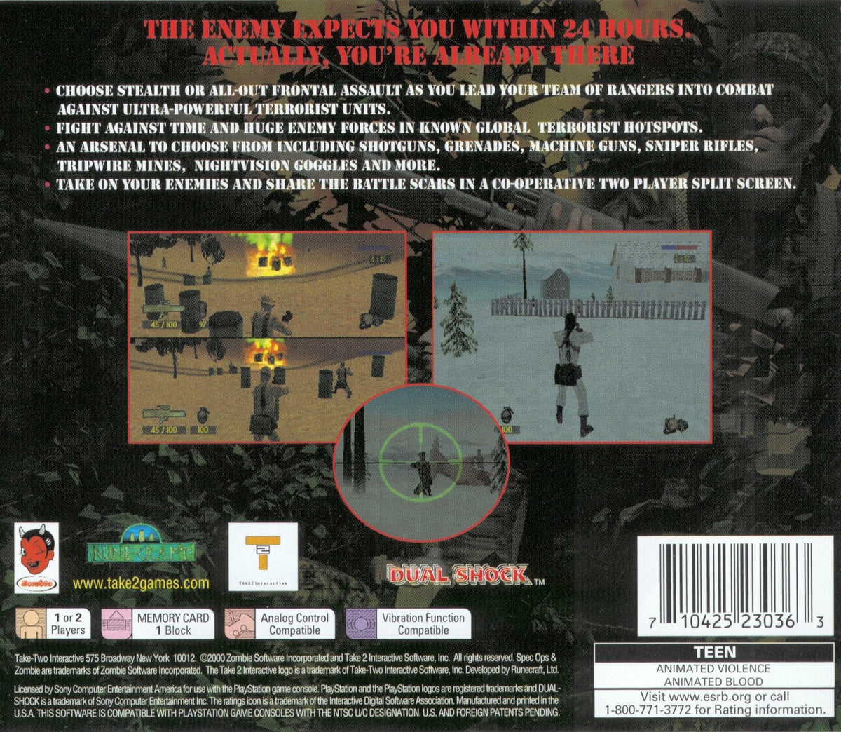 Spec Ops Stealth Patrol - Playstation