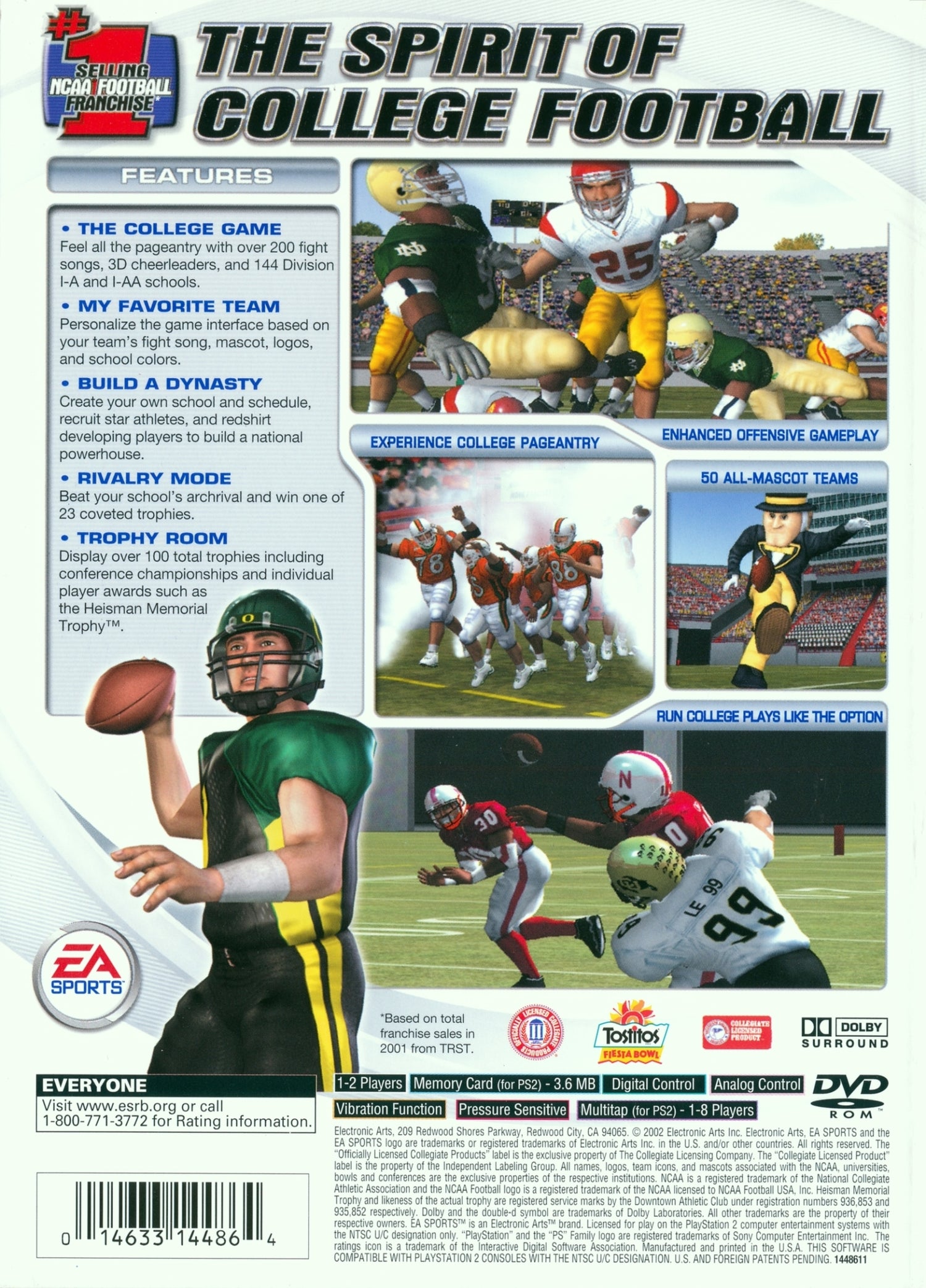 NCAA Football 2003 - Playstation 2