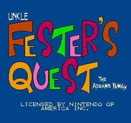 Fester's Quest - NES
