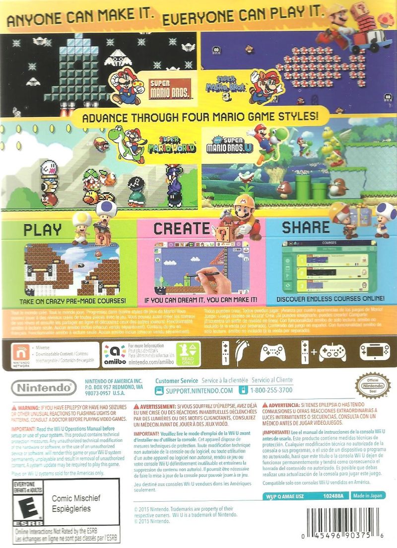 Super Mario Maker - Wii U