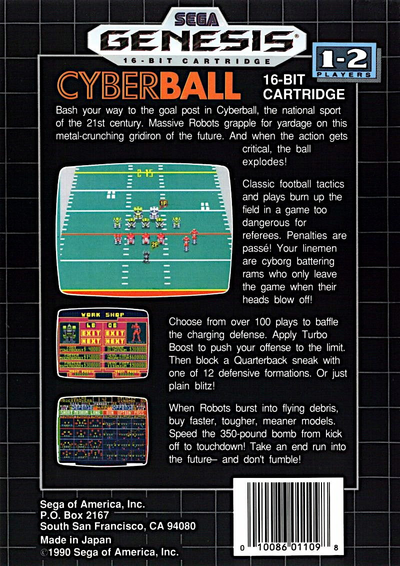 Cyberball - Sega Genesis