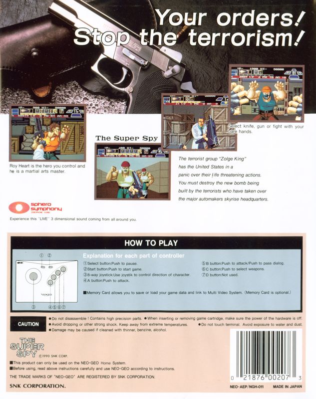 The Super Spy - Neo Geo AES