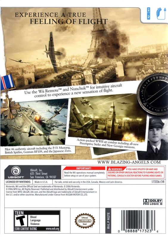 Blazing Angels Squadrons of WWII - Wii