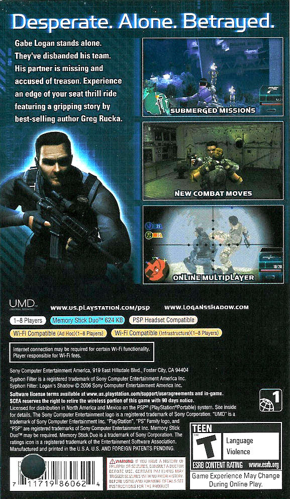 Syphon Filter: Logan's Shadow - PSP