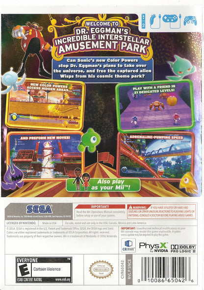 Sonic Colors - Wii