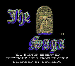 The 7th Saga - Super Nintendo