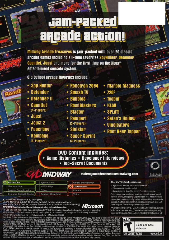 Midway Arcade Treasures - Xbox