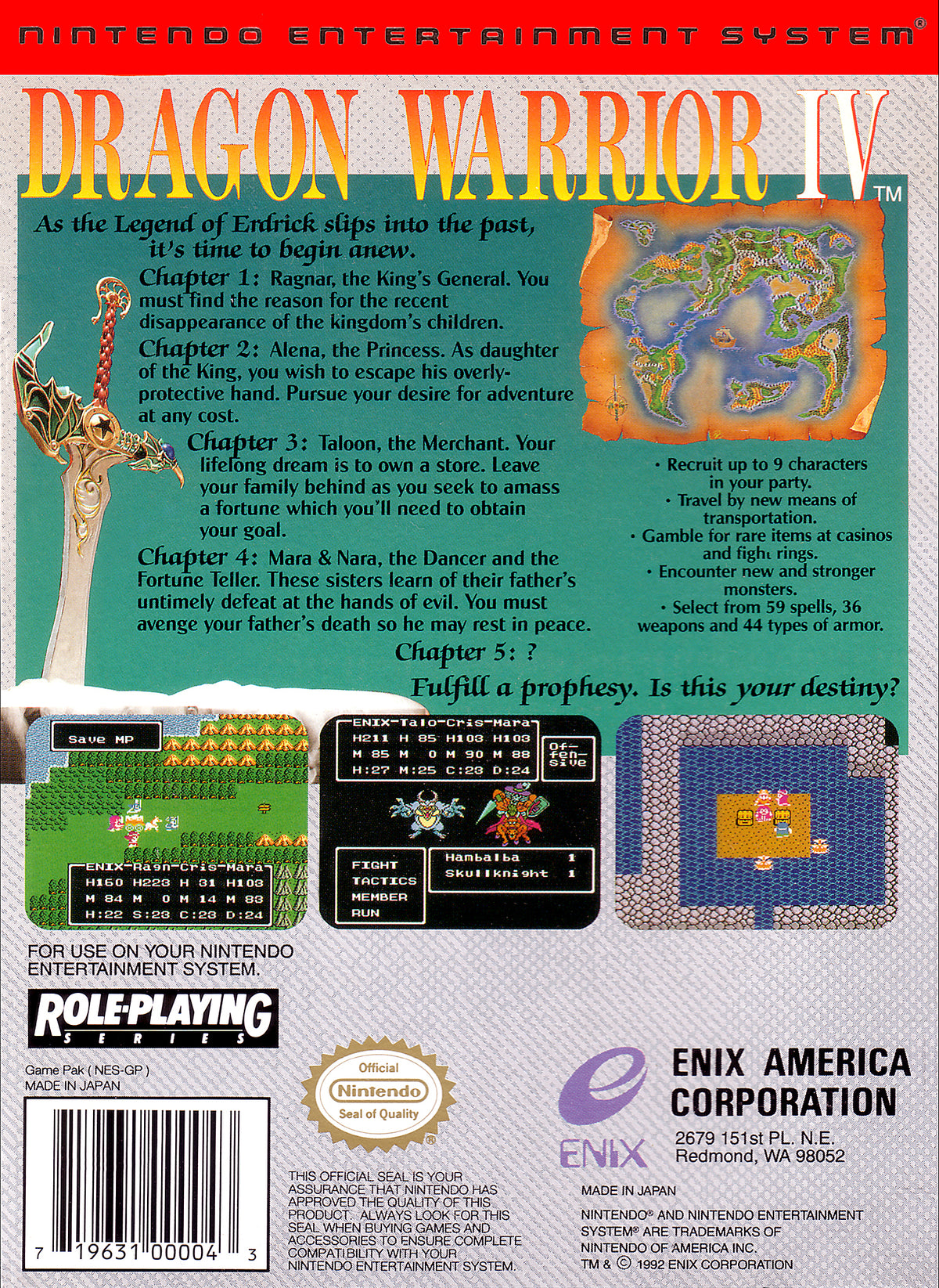 Dragon Warrior IV - NES