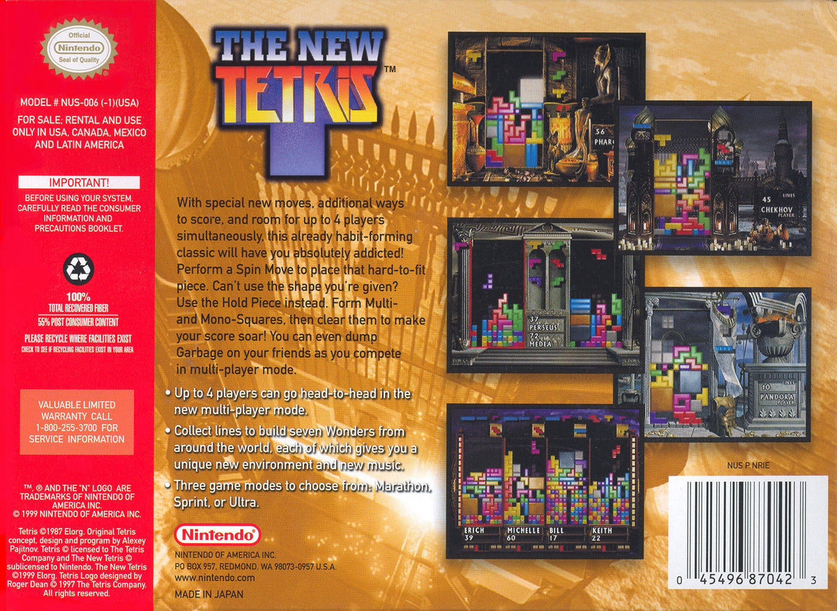 El nuevo Tetris - Nintendo 64