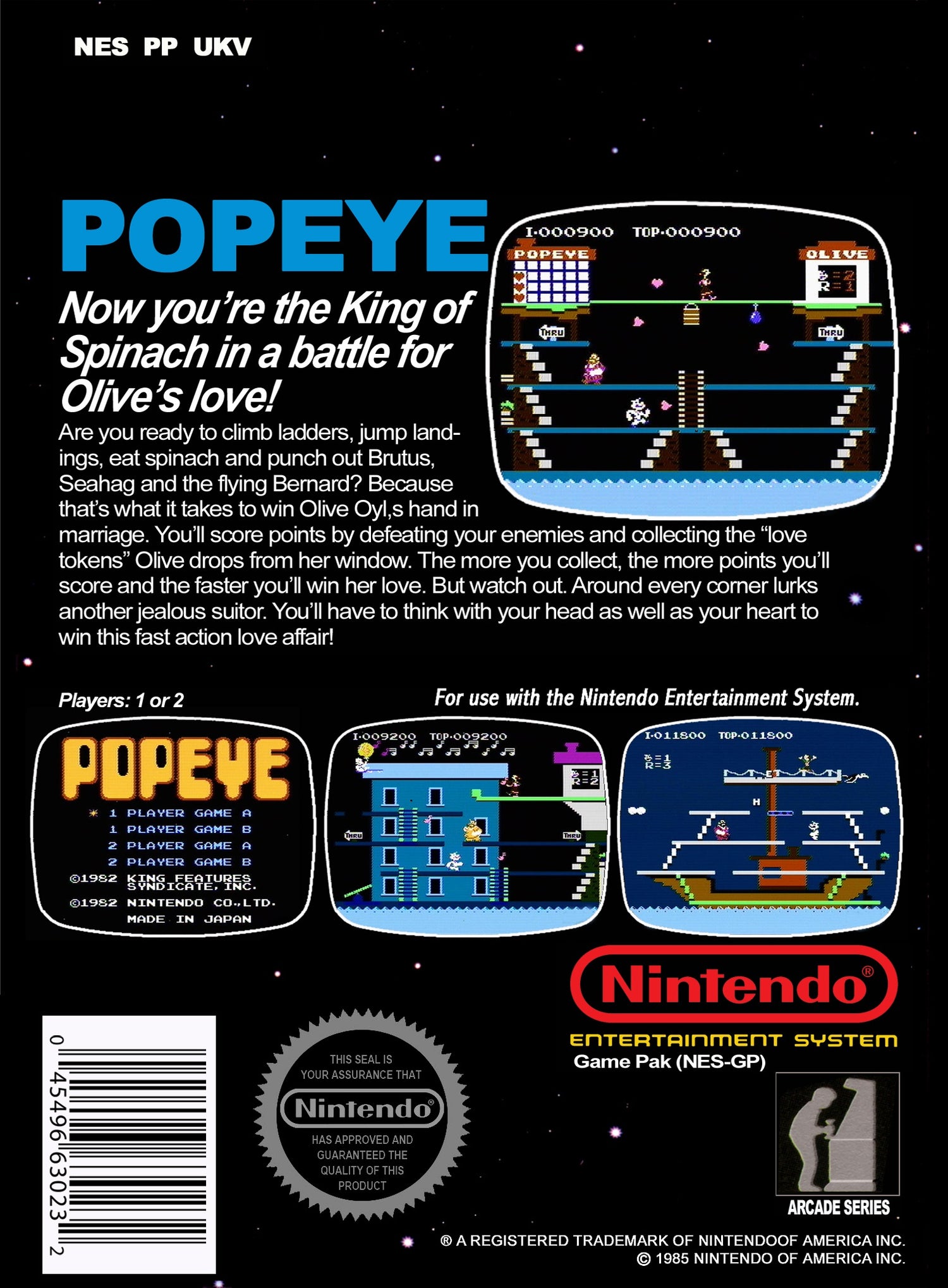 Popeye [5 Screw] - NES