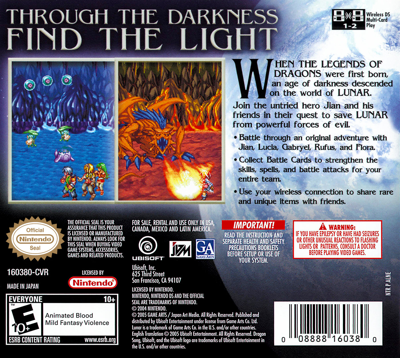 Lunar Dragon Song - Nintendo DS