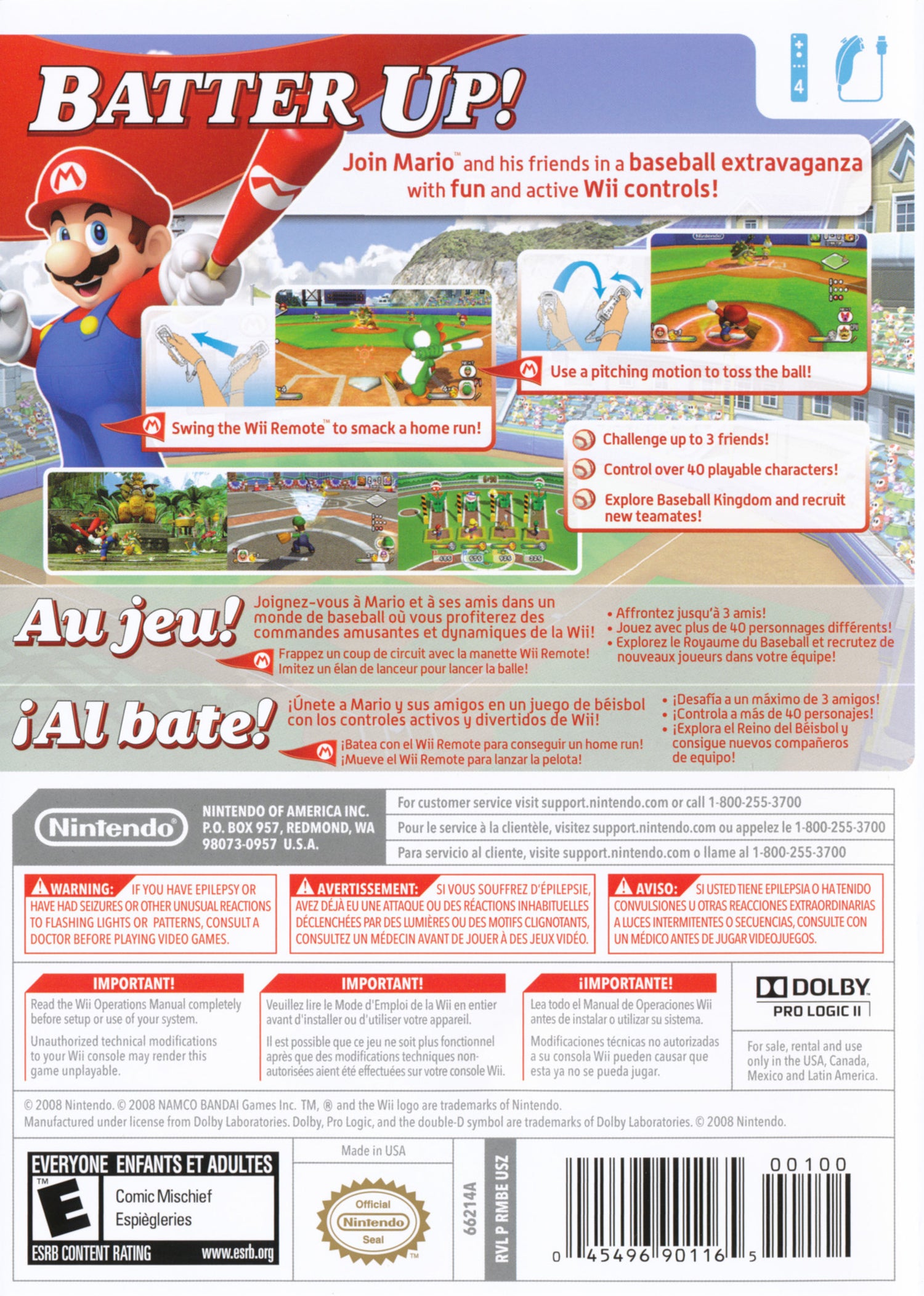 Mario Super Sluggers [Nintendo Selects] - Wii