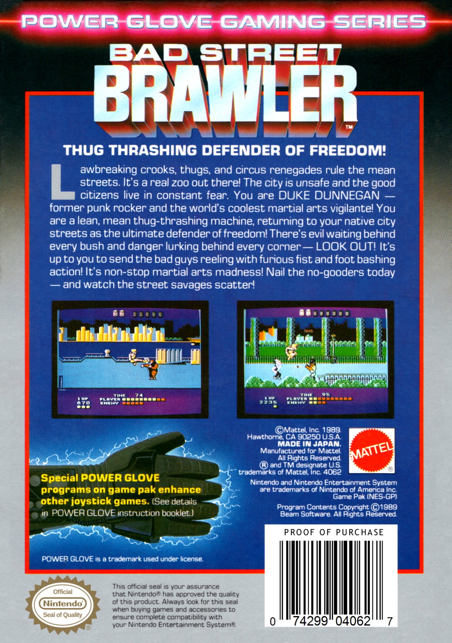 Bad Street Brawler - NES