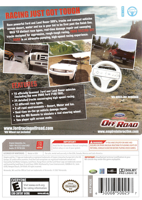 Ford Racing Off Road - Wii