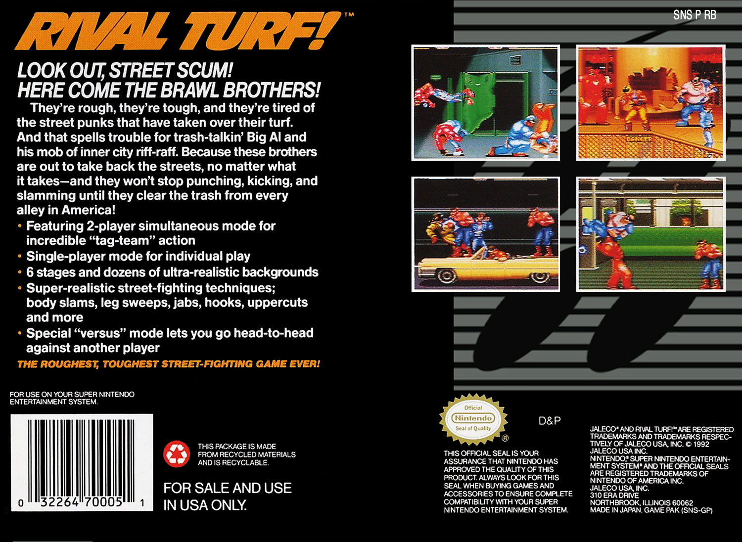 Rival Turf - Super Nintendo