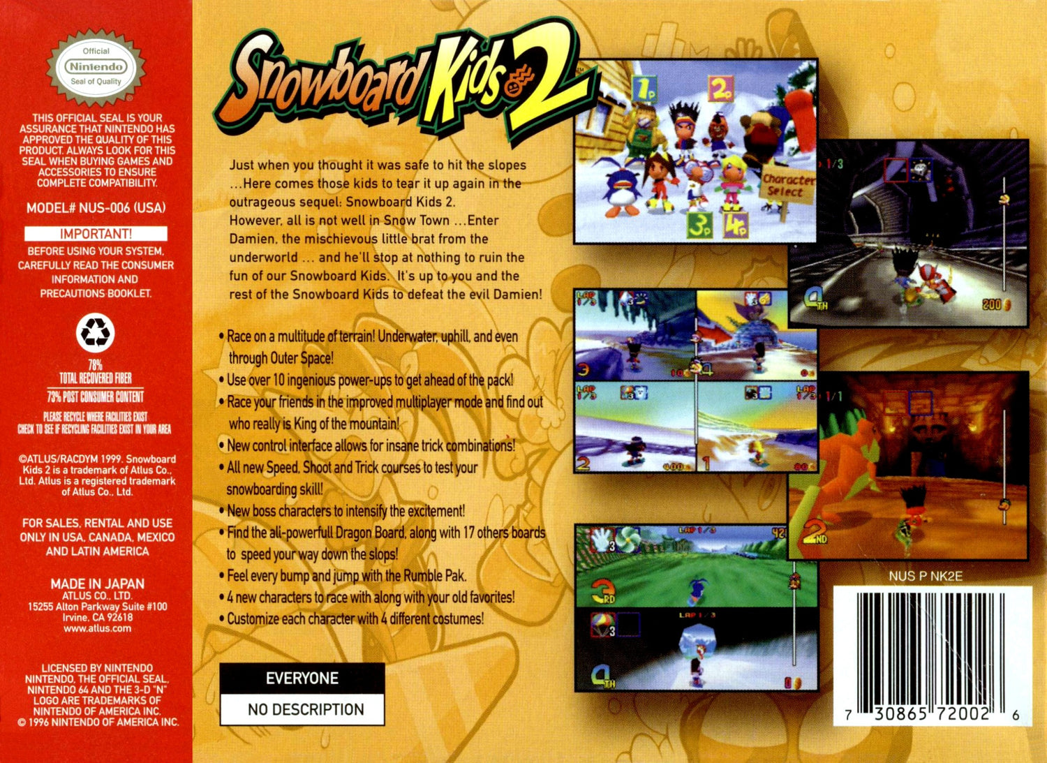 Snowboard Kids 2 - Nintendo 64
