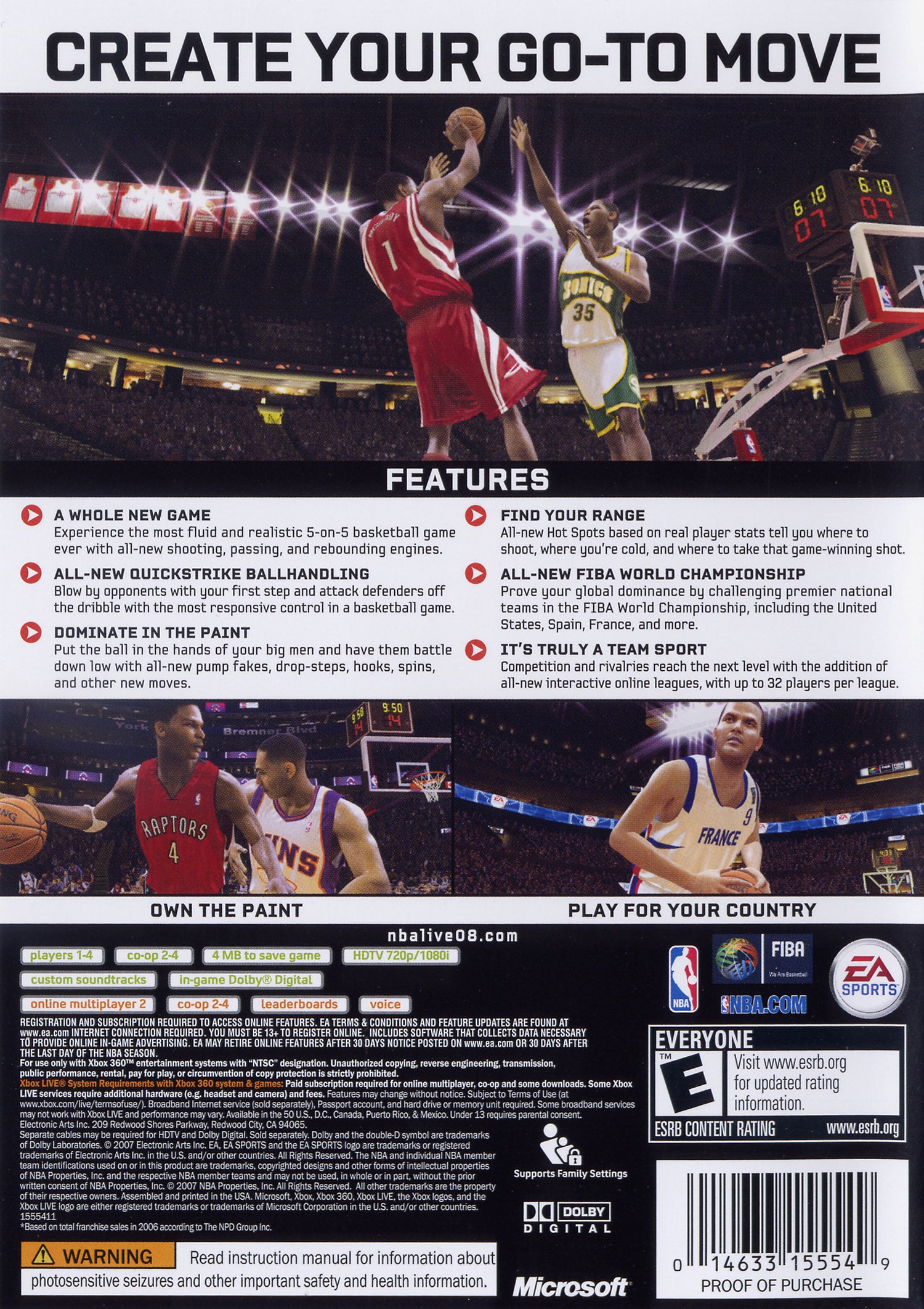 NBA Live 2008 - Xbox 360