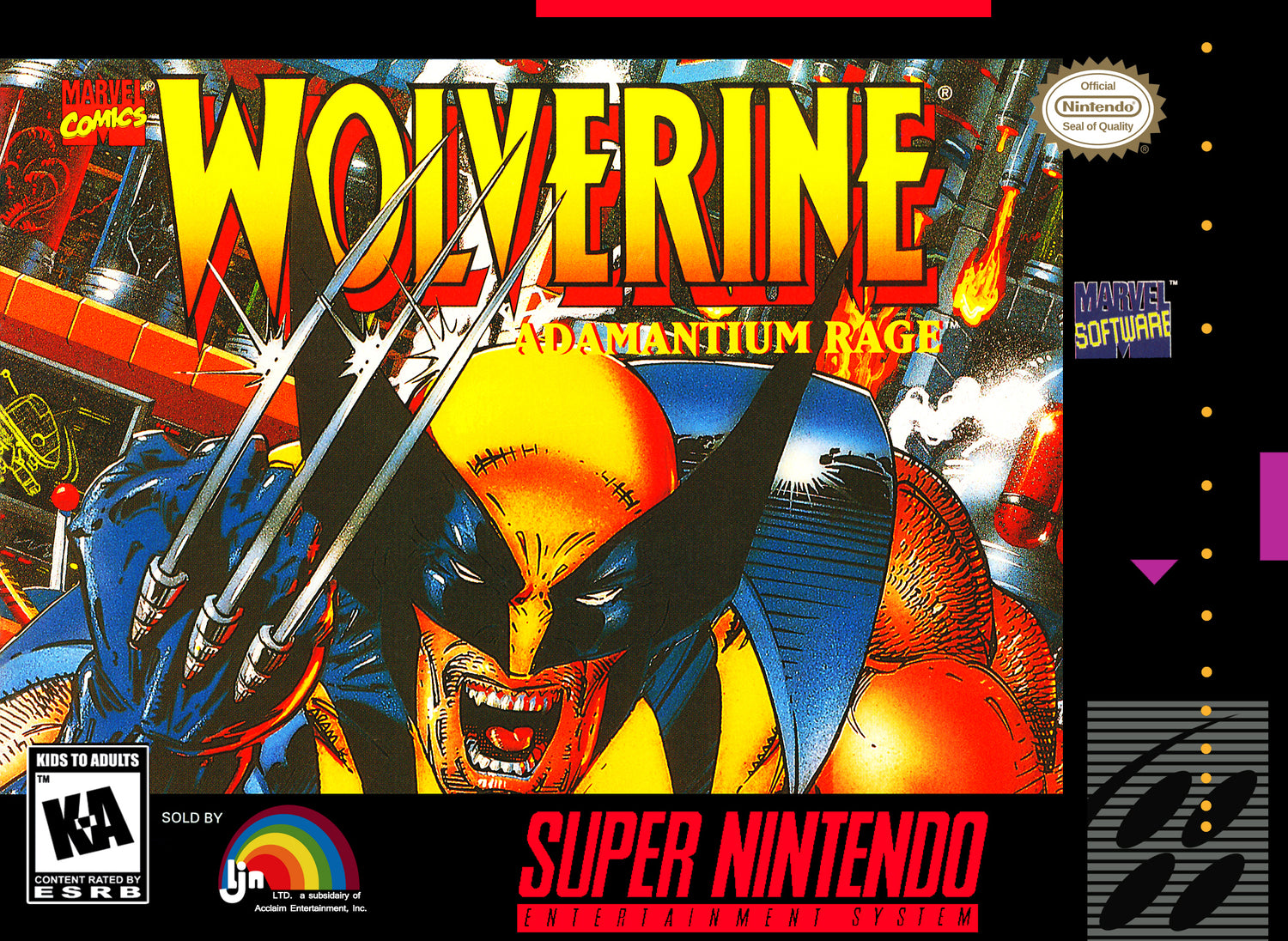 Wolverine Adamantium Rage - Super Nintendo