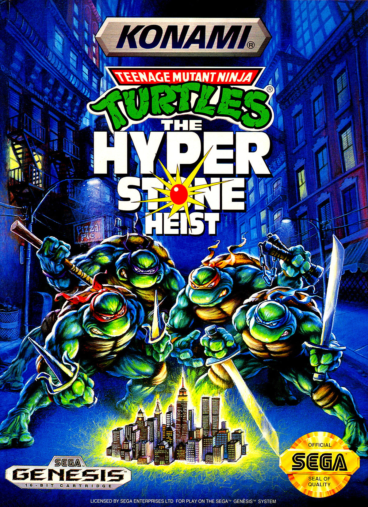 Teenage Mutant Ninja Turtles Hyperstone Heist - Sega Genesis