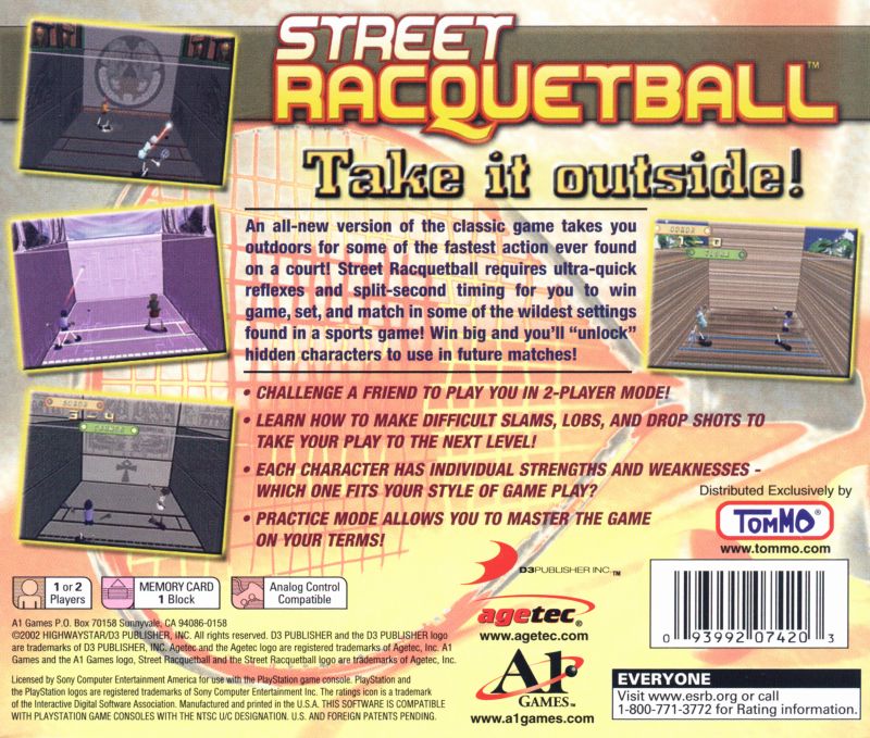 Street Racquetball - Playstation