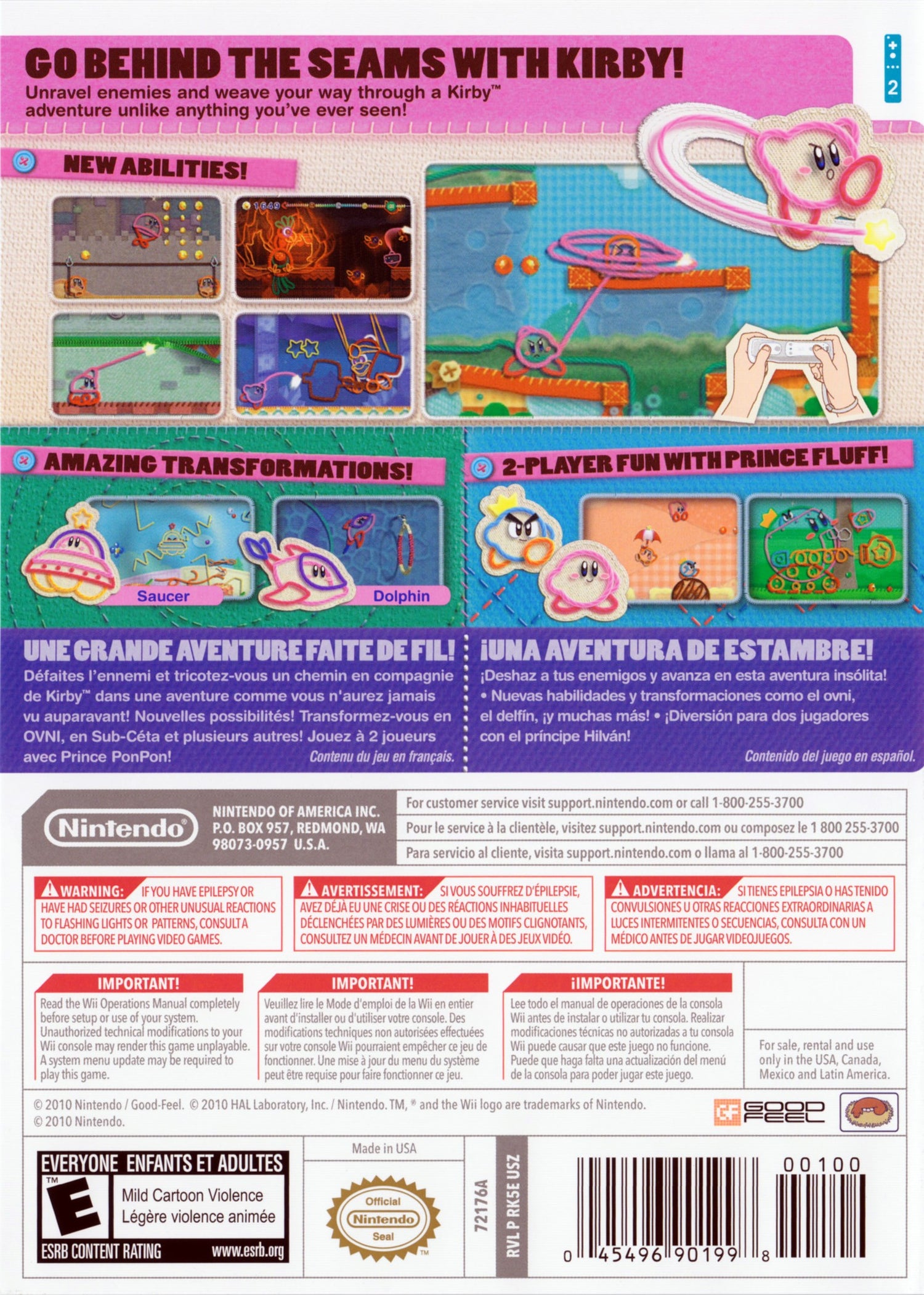 Kirby's Epic Yarn - Wii