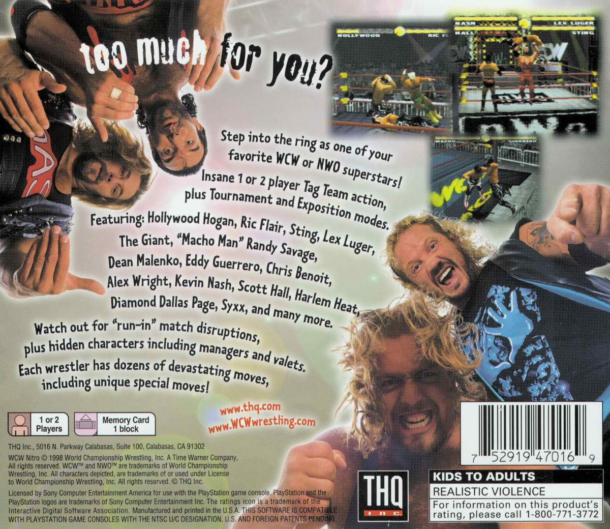 WCW Nitro - Playstation - Retro Island Gaming