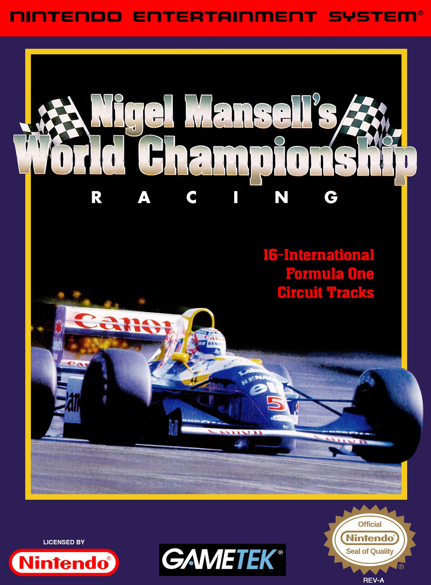 Nigel Mansell's World Championship Racing - NES