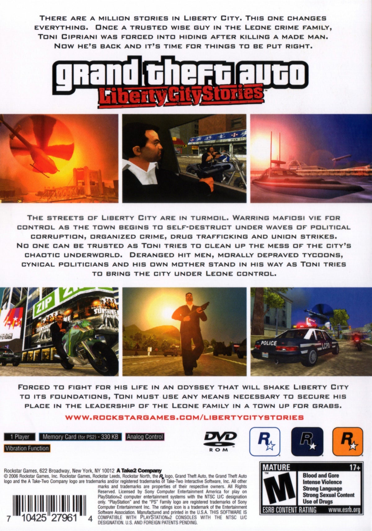 Grand Theft Auto Liberty City Stories - Playstation 2