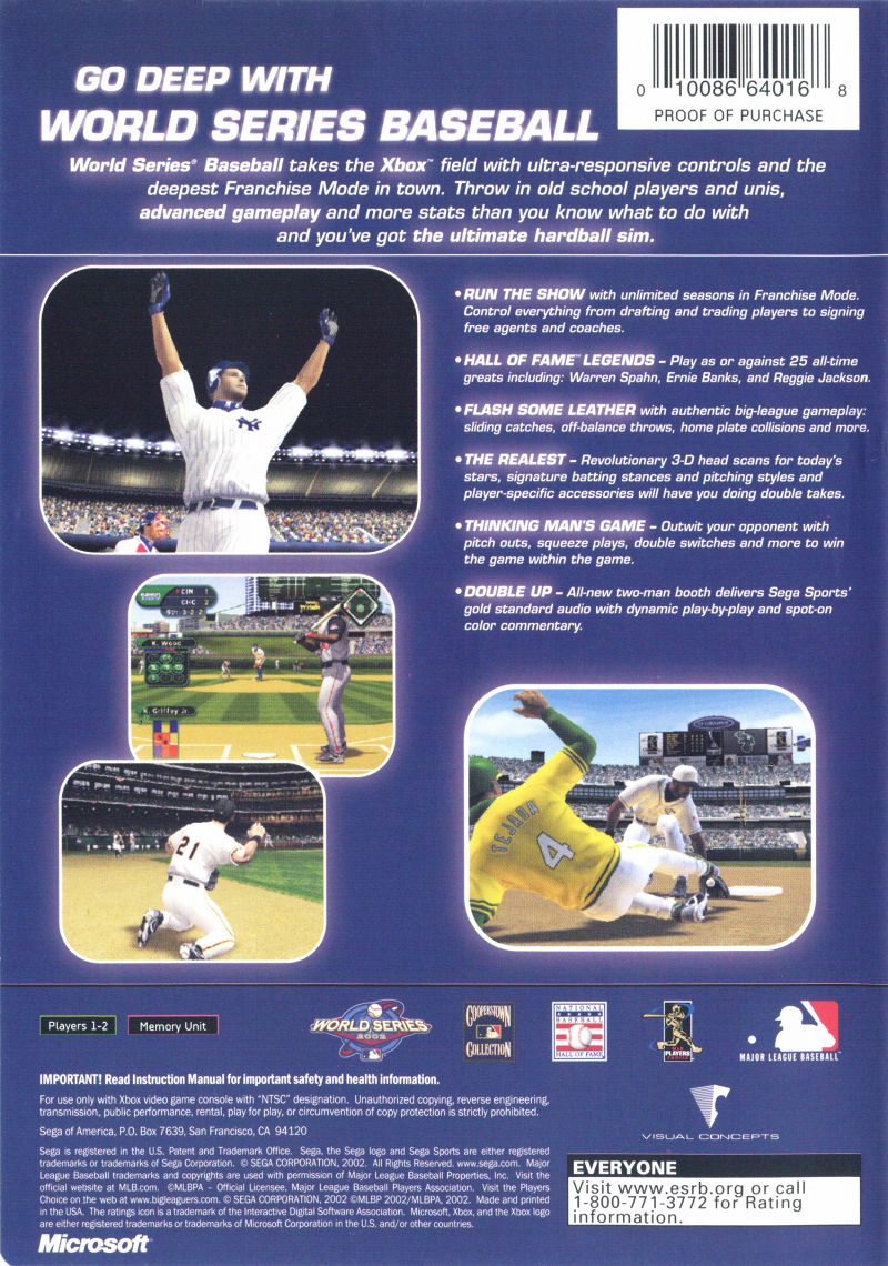 World Series Baseball - Xbox