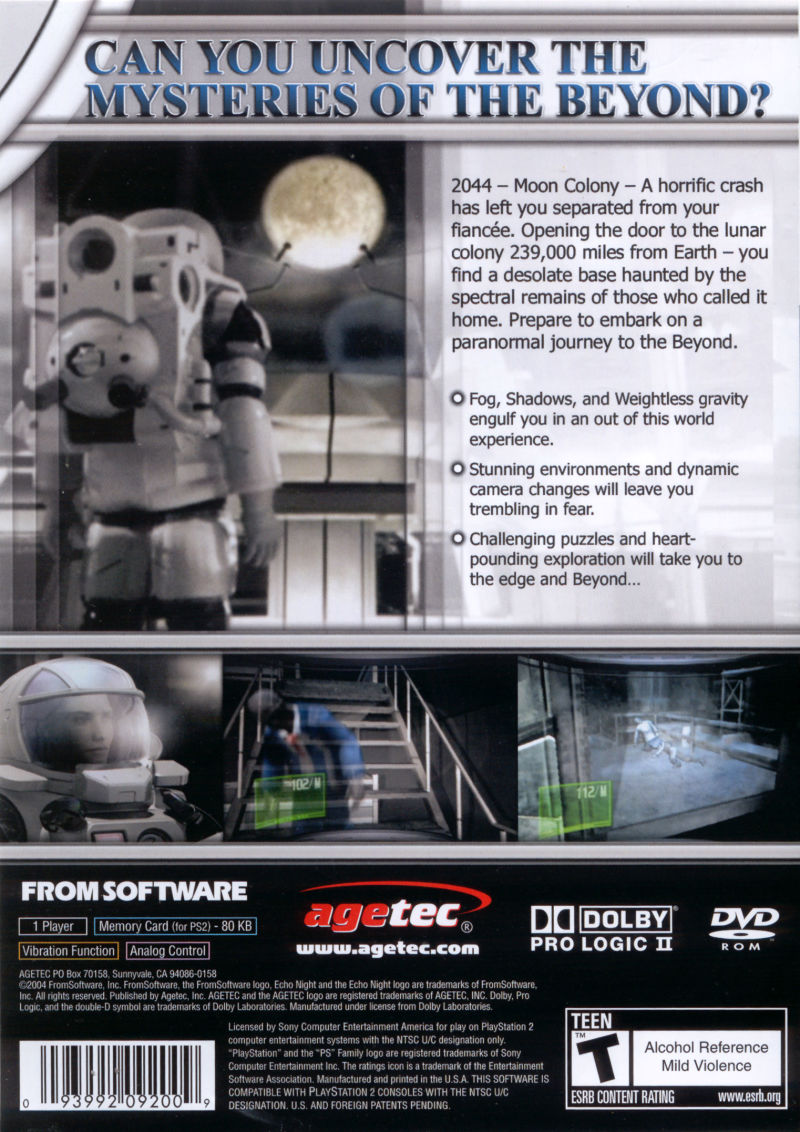 Echo Night Beyond - Playstation 2