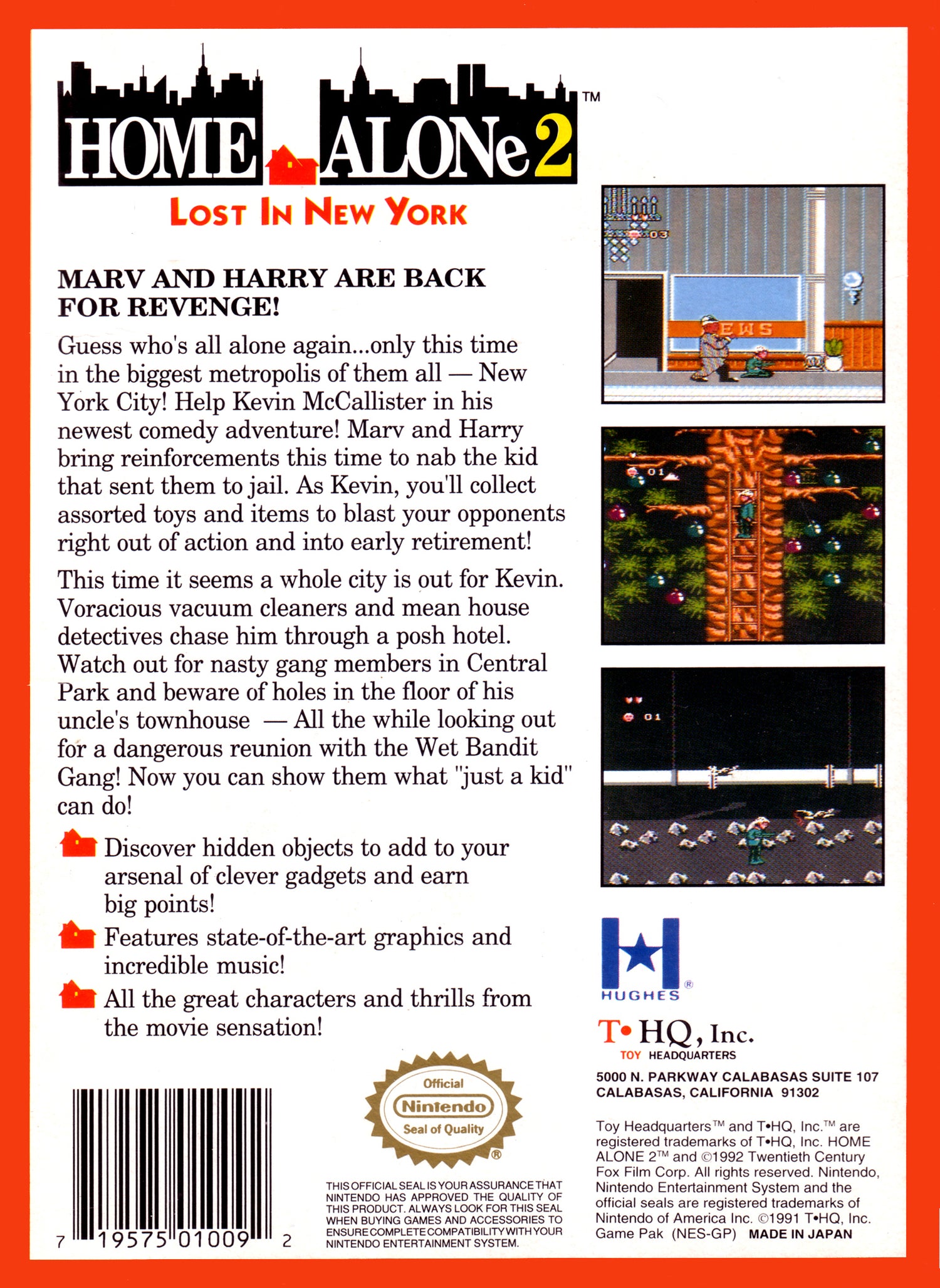 Home Alone 2 Lost In New York - NES