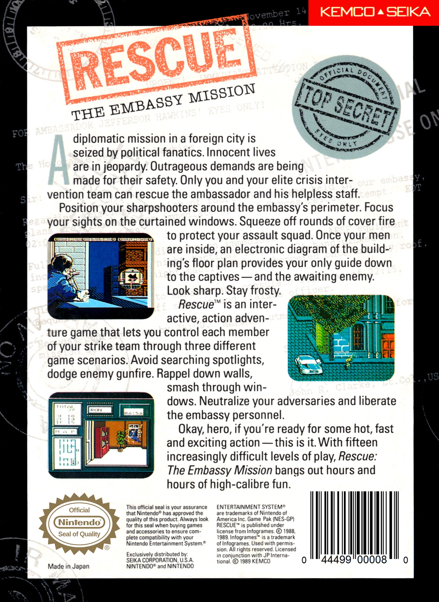 Rescue the Embassy Mission - NES