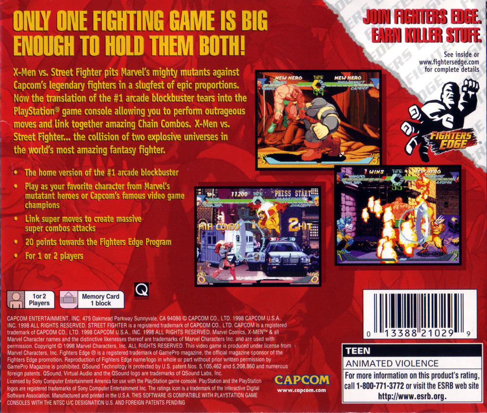 X-men vs Street Fighter - Playstation