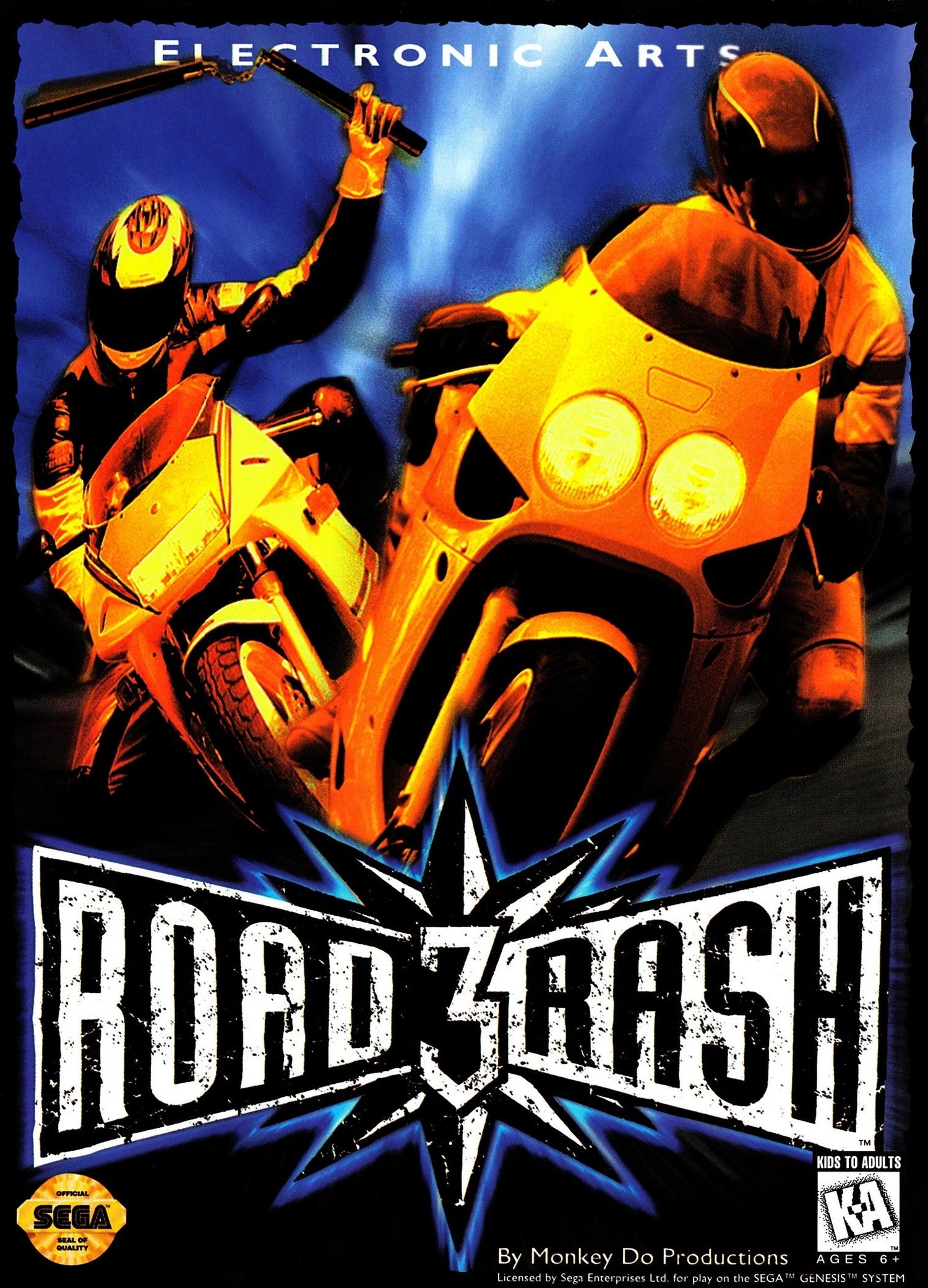 Road Rash III - Sega Genesis